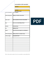 Risk Assessment For Accommodation With Examples Jan 2015