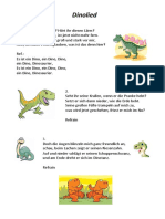 Dinolied Textblatt