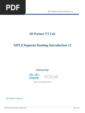 Cisco MPLS Segment Routing Introduction v2 1 | PDF
