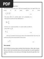 Group Delay and Mode Delay Factor: Fiber Materials