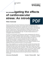 Investigating The Effects of Cardiovascular Stress - An Introduction