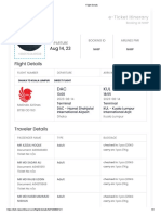 Flight Details Serial 10-18