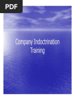 Company Indoctrination Training