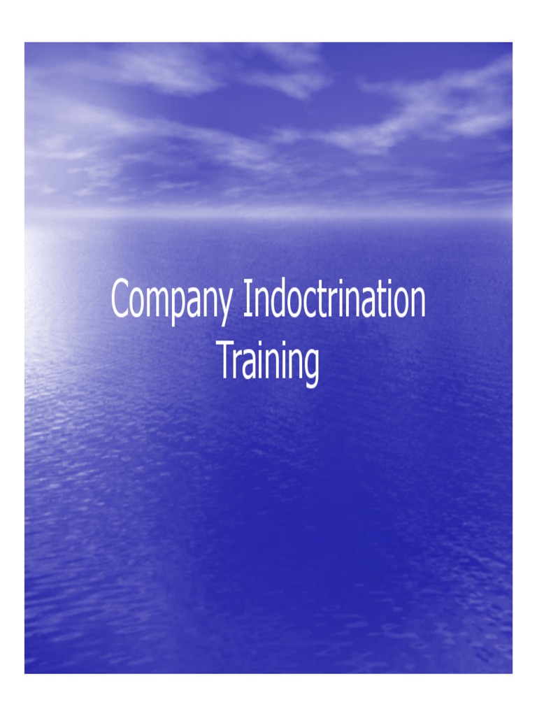 Company Indoctrination Training Overview | PDF | Aerospace | Aeronautics