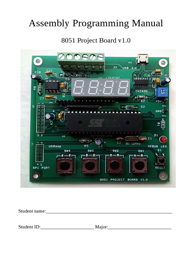 8051 Assembly | PDF