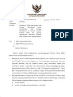 765 SD Ketua Kepada KPU Prov Kab Kota Perihal Himbauan Tidak Memasang Alat Peraga Sosialisasi Yang Menyerupai APK