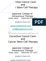 Corrective Cancer Care® and Cancer Stem Cell Therapy