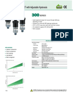 300 Series Mechanical Compact SPDT With Adjustable Hysteresis