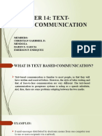 Chapter 14 Text Based Communication Final