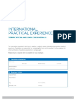 EC - International Practical Experience Form - EN