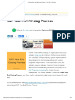 SAP Year End Closing Process Tutorial - Free SAP FI Training