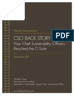 CSO Back Story: How Chief Sustainability Officers Reached The C-Suite by Weinreb Group