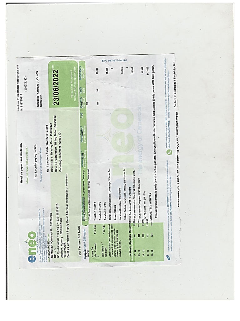 comment obtenir sa facture eneo en ligne