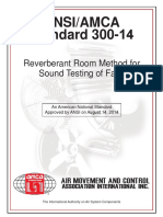 Dokumen - Tips - Reverberant Room Method For Sound Testing of Fans Ansiamca Standard 300 14 Reverberant