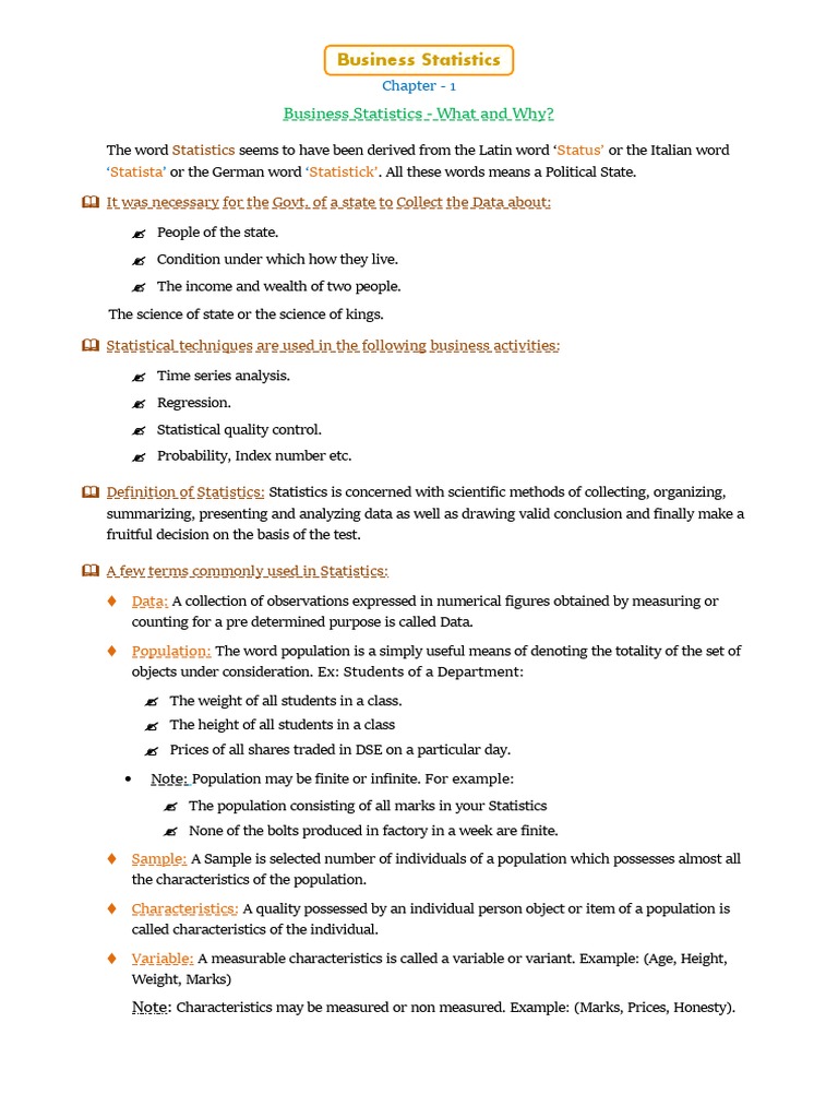 Business_Statistics | PDF