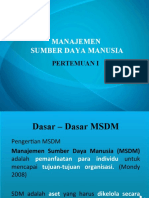 Konsep Dasar Manajemen SDM