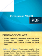 Perencanaan MSDM