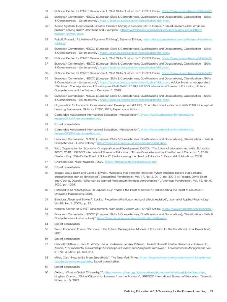 WEF Defining Educa | PDF