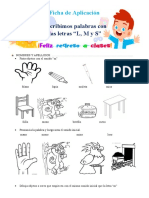 1° Ficha Día 5 Com Escribimos Palabras Con Las Letras L, M y S