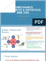 BME 2205 Lecture 2 Review of Engineering Mechnics