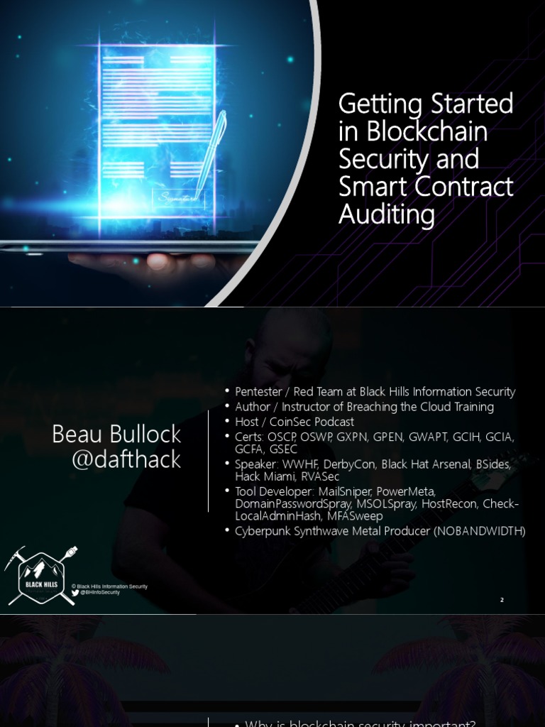 Getting Started in Blockchain Smart Contract Security 1631204135 | PDF ...