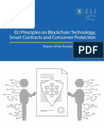 ELI Principles On Blockchain Technology Smart Contracts and Consumer Protection 2023
