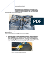 Different Types of Dry Process For Denim Wash