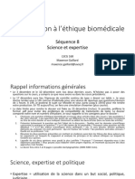 Introduction À La Bioéthique P8 - Science Et Expertise