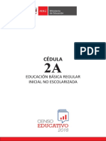 Cedula 2A Censo Educativo 2018 Borrador