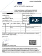 SASO Certificat de Conformite FR