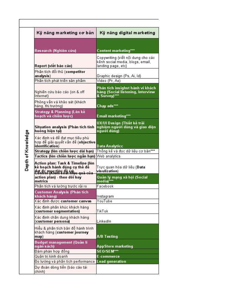 Mô Hình T-Shaped Marketing | PDF