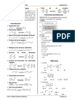 Semana 01 - Teoría de Exponentes y Ecuaciones Exponenciales