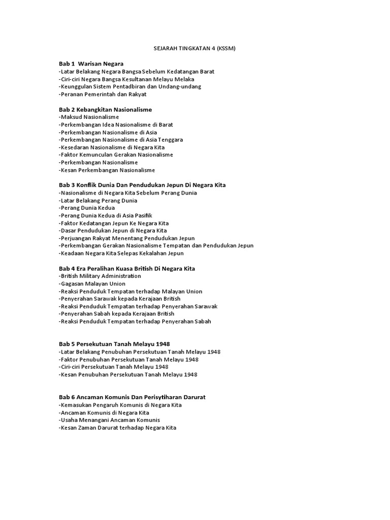 Sejarah Tingkatan 4 Pdf