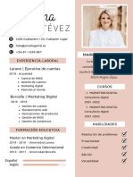 CV Minimalista Mujer