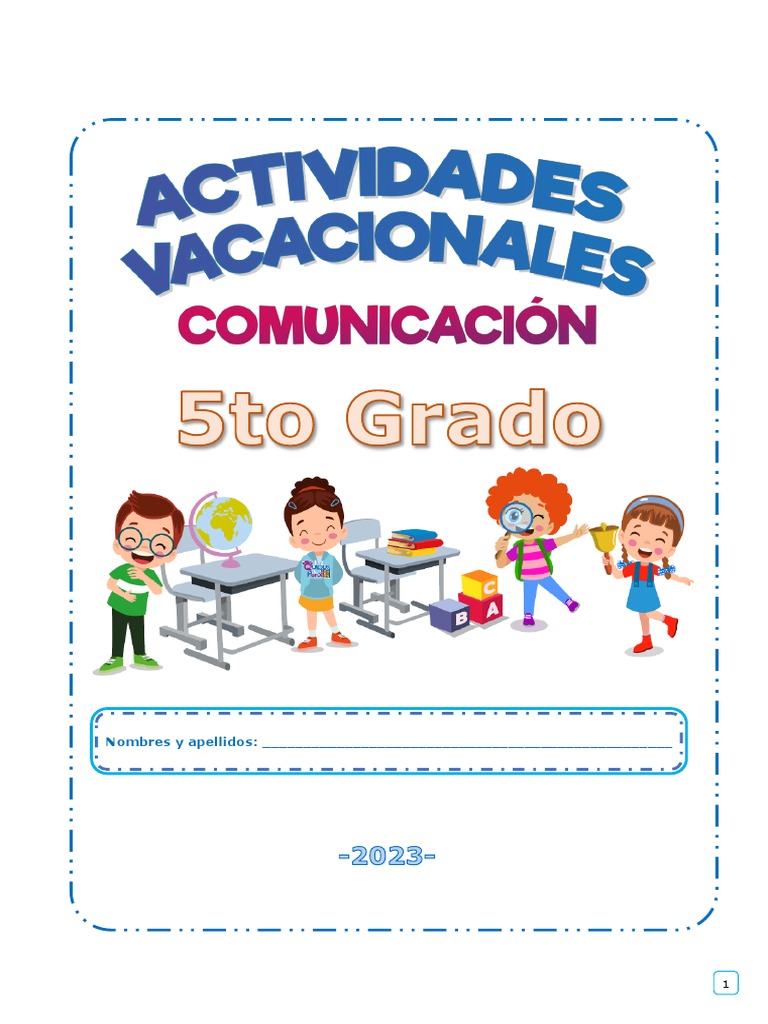 5to Grado | PDF | Artes del Lenguaje y Comunicación | Estudios de ...