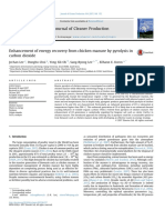 Enhancement of Energy Recovery From Chicken Manure by Pyrolysis in Carbon Dioxide