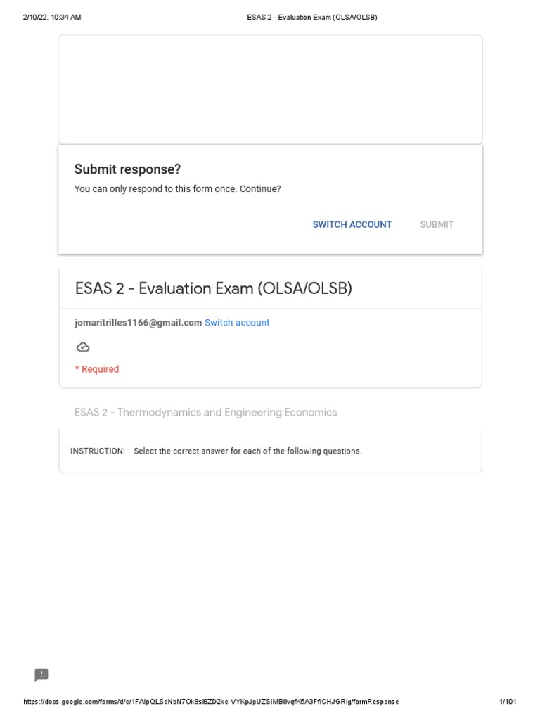 ESAS 2 Evaluation Exam Overview | PDF | Evaluation Methods