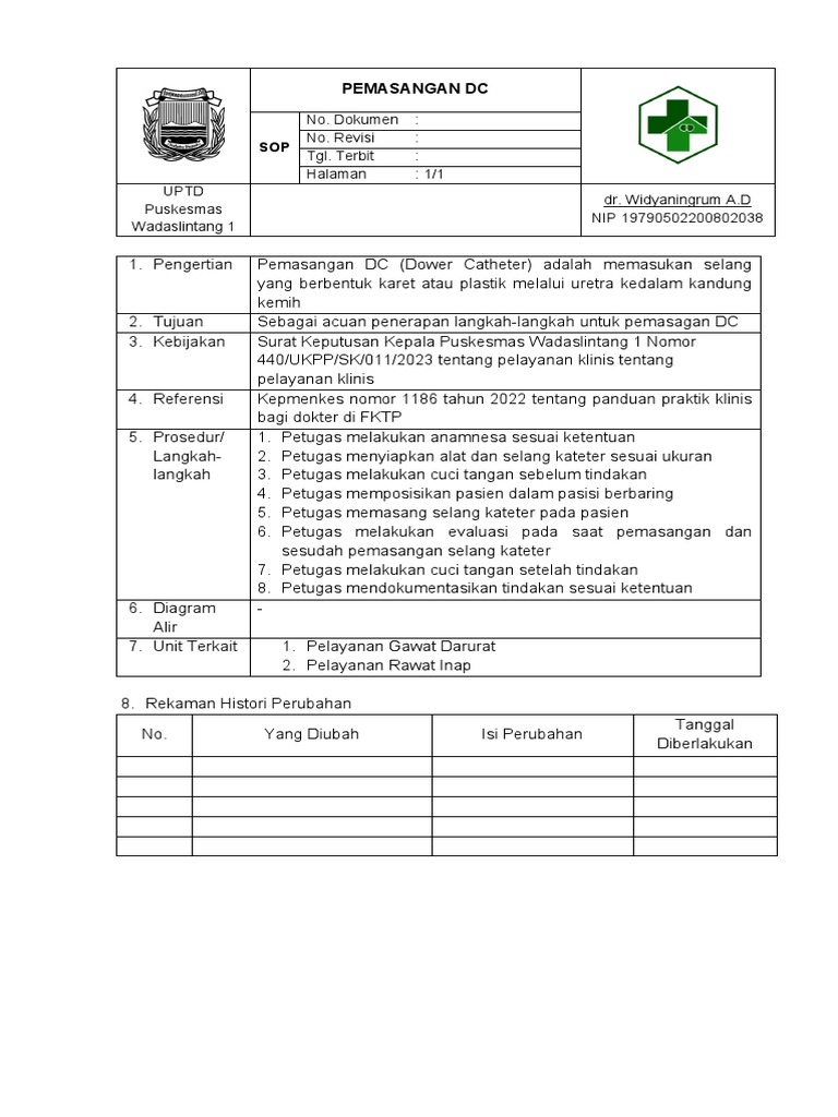 SOP Pemasangan DC | PDF