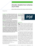 Ankaflavin Ameliorates Steatotic Liver Ischemia - Reperfusion Injury in Mic