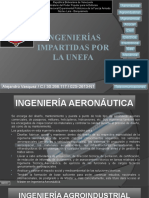 Ingenierías Impartidas Por La UNEFA SEMINARIO I