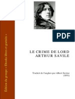 Oscar Wild - Le Crime de Lord Arthhur