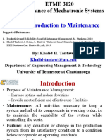 Lesson 1 Introduction To Maintenance