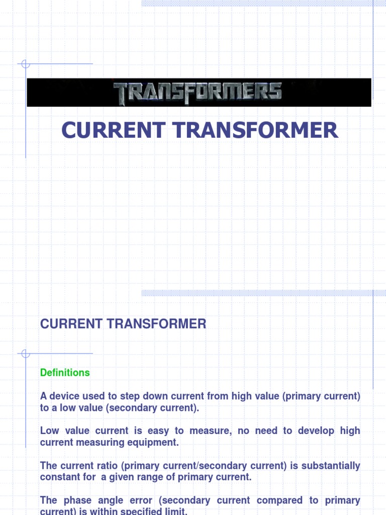 Current Transformer Overview and Types | PDF | Transformer | Components