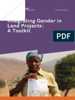 Integrating Gender in Land Projects A Toolkit October2022 Rev