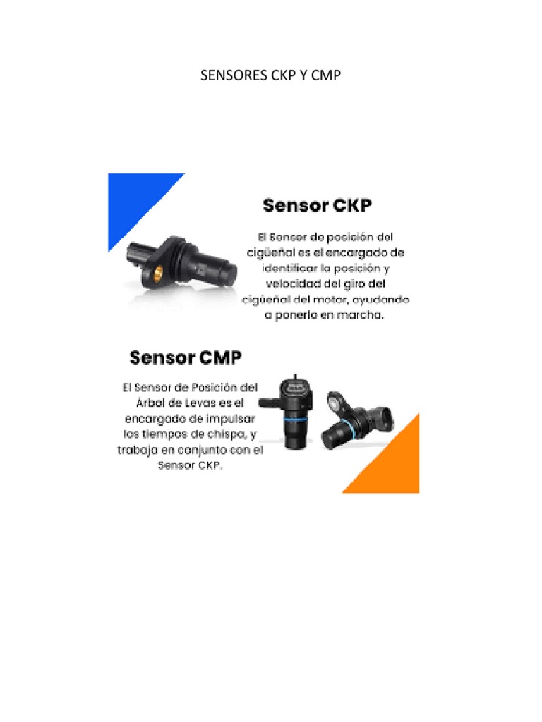 Sensores CKP y CMP: Funciones y Uso | PDF