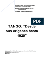 Tango Desde Sus Orígenes Hasta 1920