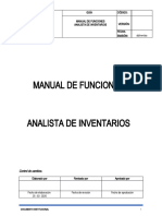 Manual de Funciones Analista de Inventarios