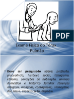 Exame Físico Do Tórax e Do Pulmão