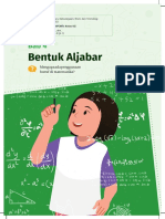 Buku Murid Matematika - Matematika - Bentuk Aljabar Panduan Khusus Guru SMP Kelas 7 Bab 4 - Fase D