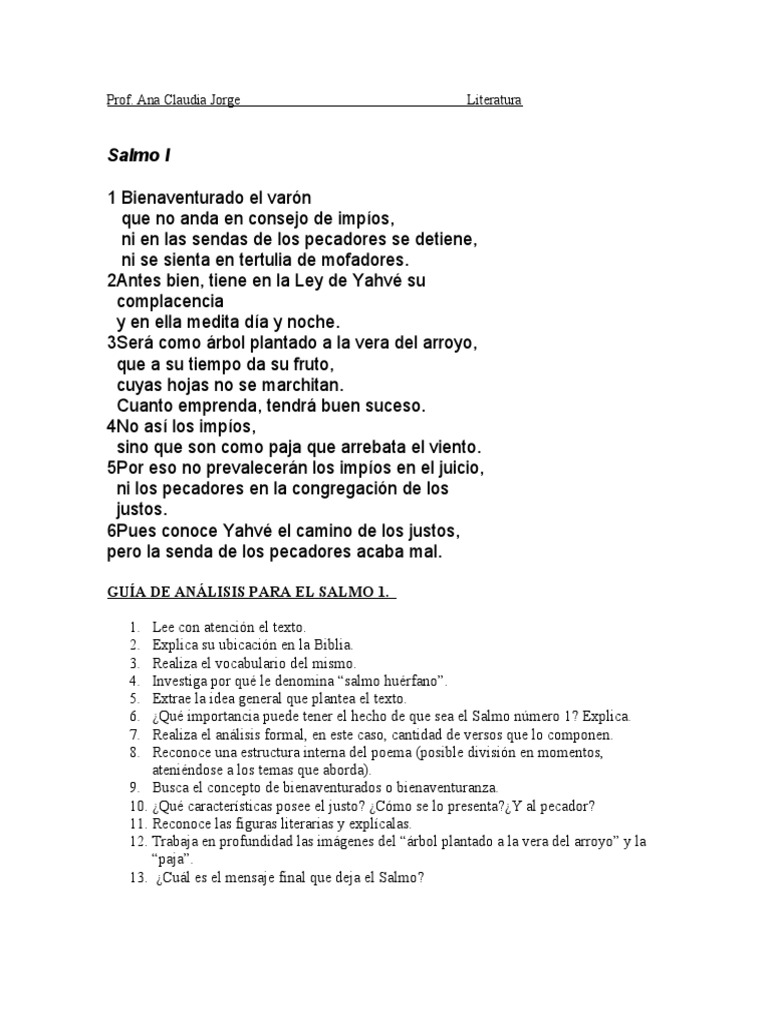 Salmo 1 Con Guia Pdf